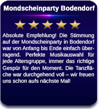 Kundenbewertung Mondscheinparty Bad Bodendorf